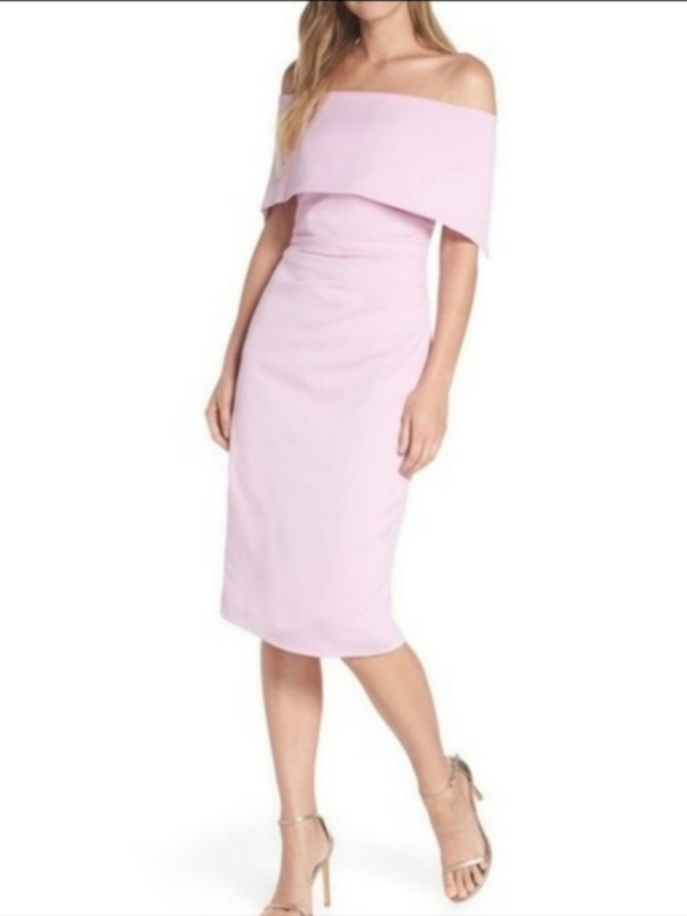 Vince Camuto | Off The Shoulder Pink Lilac Dress | Size 12